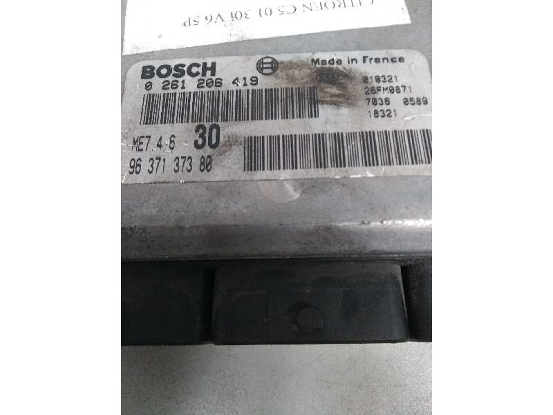 Recambio de centralita motor uce para citroen c5 berlina 3.0 v6 cat (xfx / es9j4s) referencia OEM IAM 0261206419 9637137380 MET4