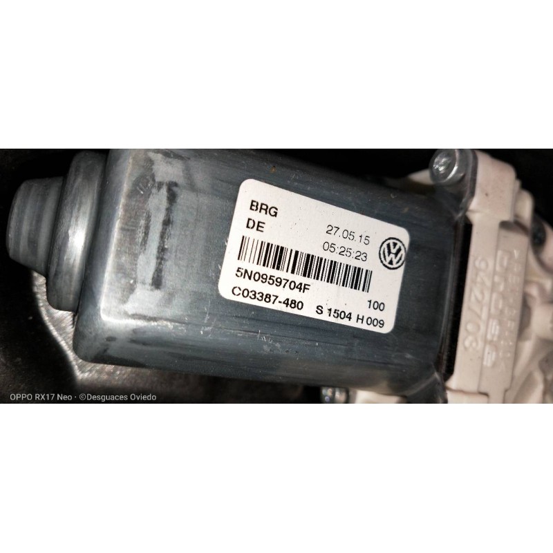 Recambio de elevalunas trasero derecho para volkswagen tiguan (5n2) sport 4motion bmt referencia OEM IAM 5N0839462A 5N0839730R 5