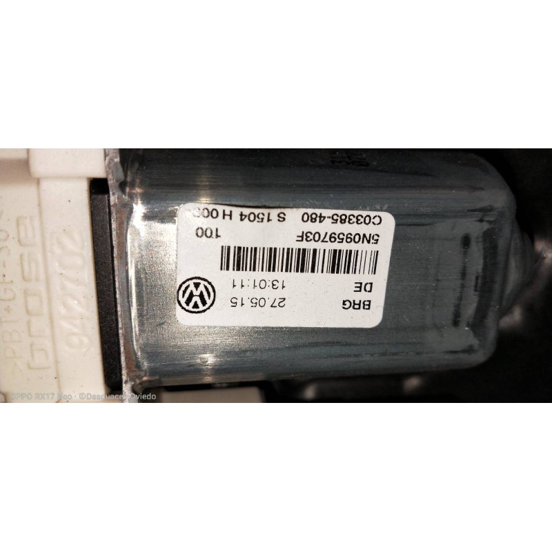 Recambio de elevalunas trasero izquierdo para volkswagen tiguan (5n2) sport 4motion bmt referencia OEM IAM 5N0839729R 5N0839461A