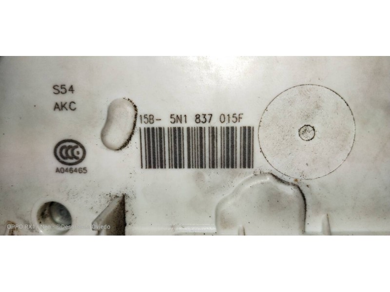 Recambio de motor cierre centralizado delantero izquierdo para volkswagen tiguan (5n2) sport 4motion bmt referencia OEM IAM 5N18