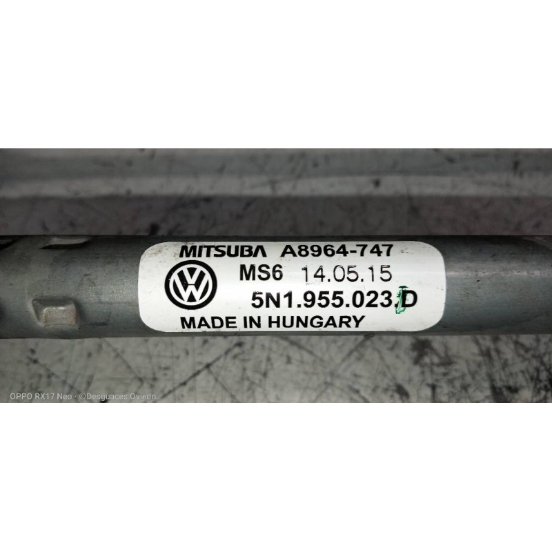 Recambio de motor limpia delantero para volkswagen tiguan (5n2) sport 4motion bmt referencia OEM IAM 5N1955119B 5N1955023D 