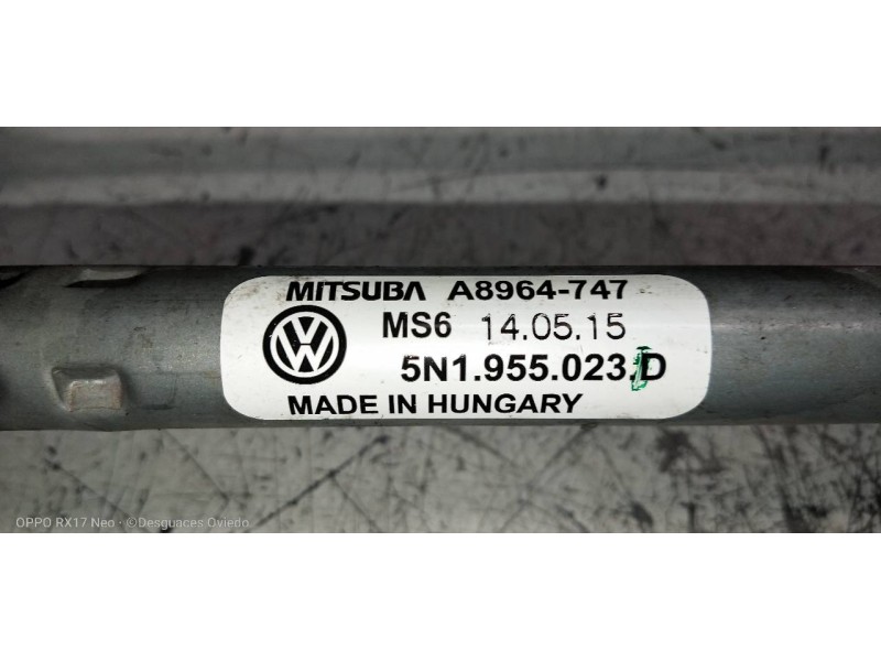 Recambio de motor limpia delantero para volkswagen tiguan (5n2) sport 4motion bmt referencia OEM IAM 5N1955119B 5N1955023D 