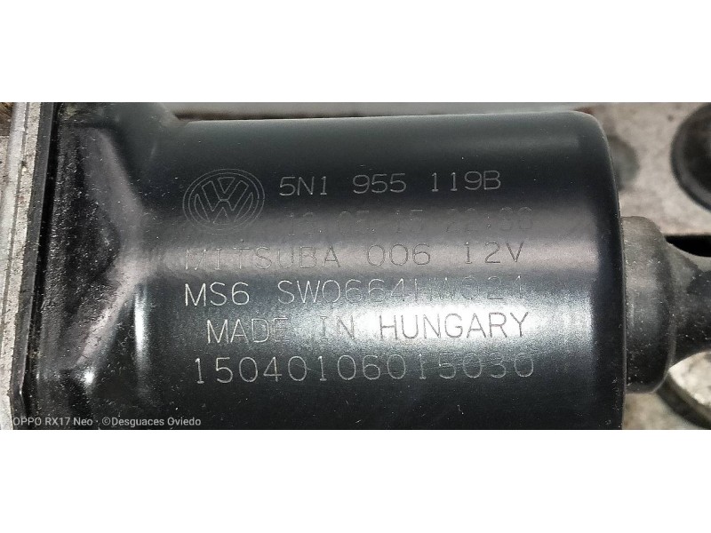 Recambio de motor limpia delantero para volkswagen tiguan (5n2) sport 4motion bmt referencia OEM IAM 5N1955119B 5N1955023D 