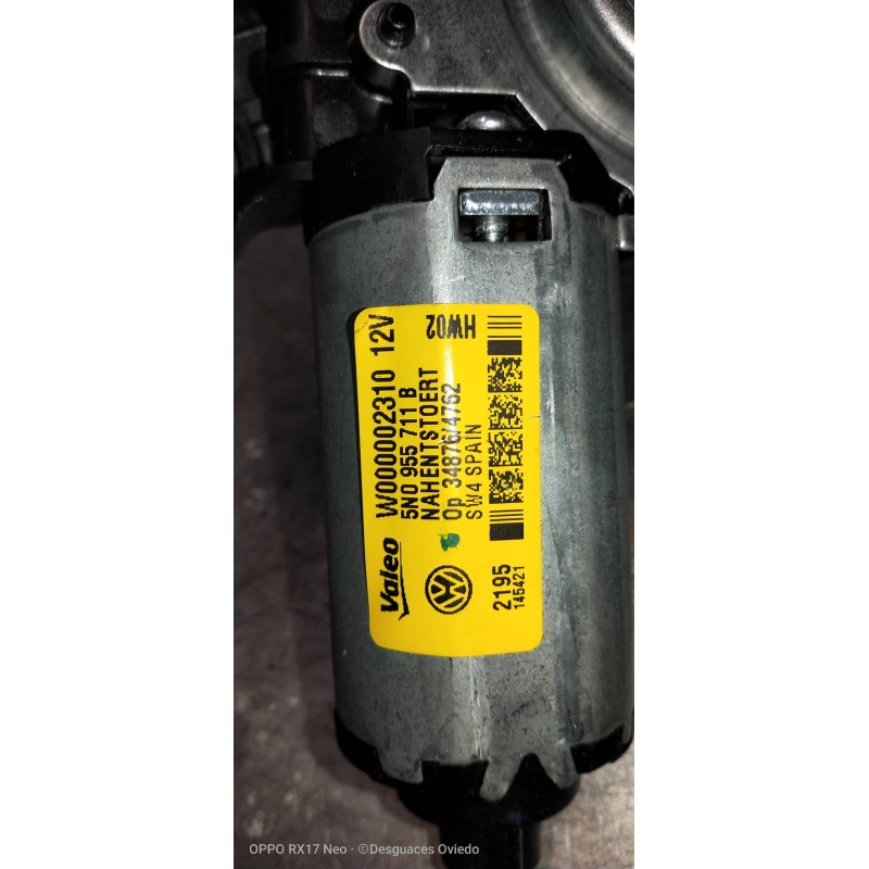 Recambio de motor limpia trasero para volkswagen tiguan (5n2) sport 4motion bmt referencia OEM IAM 5N0955711B W000002310 