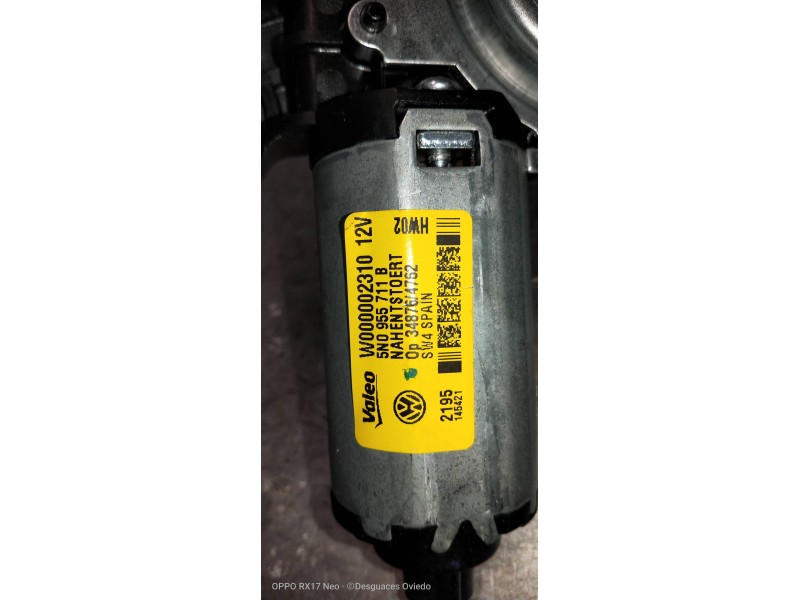 Recambio de motor limpia trasero para volkswagen tiguan (5n2) sport 4motion bmt referencia OEM IAM 5N0955711B W000002310 