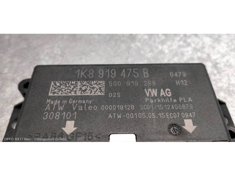 Recambio de modulo electronico para volkswagen tiguan (5n2) sport 4motion bmt referencia OEM IAM 1K8919475B 5Q0919298 