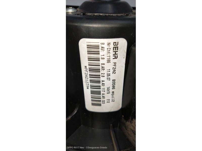 Recambio de motor calefaccion para citroen c4 berlina exclusive referencia OEM IAM   