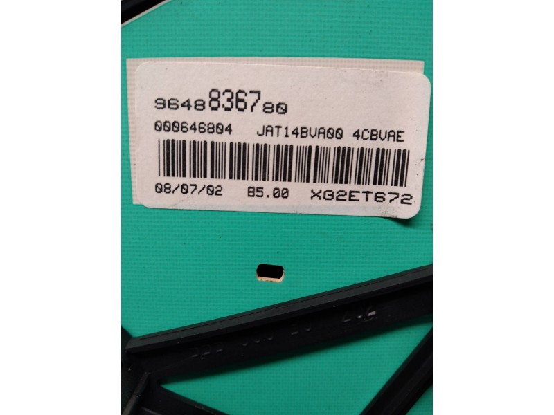 Recambio de cuadro instrumentos para peugeot 206 berlina xt referencia OEM IAM 9648836780  