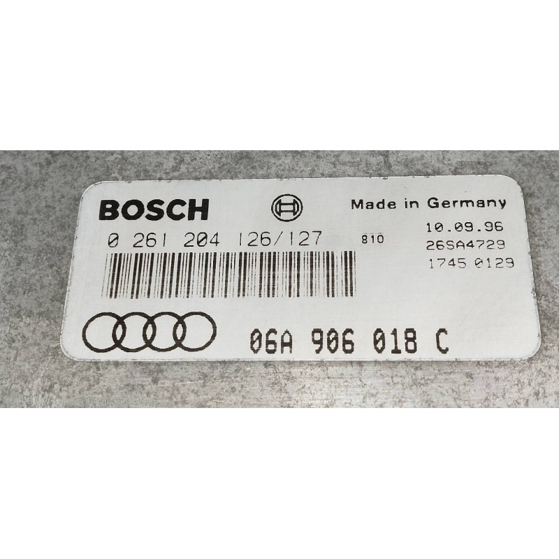 Recambio de centralita motor uce para audi a3 (8l) 1.8 ambiente referencia OEM IAM 0261204126 0261204127 06A906018C