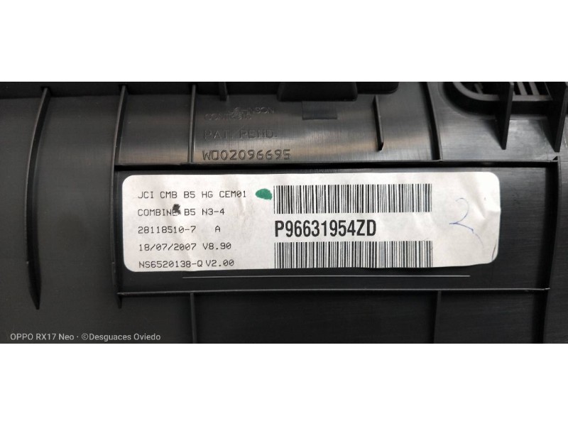 Recambio de pantalla multifuncion para citroen c4 coupe collection referencia OEM IAM P96631954ZD NS6520138Q 