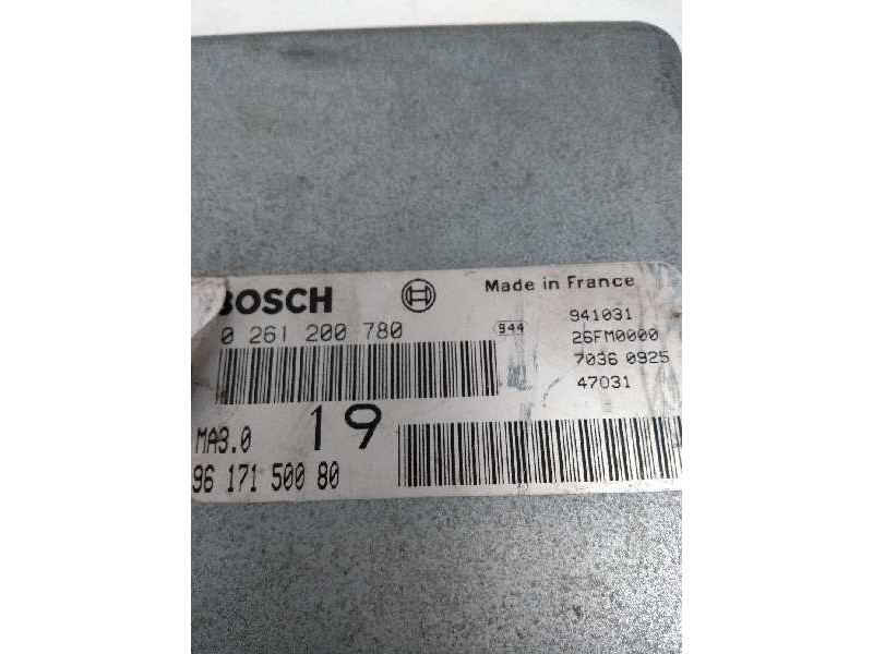 Recambio de centralita motor uce para citroen ax 1.0 referencia OEM IAM 0261200780 9617150080 19