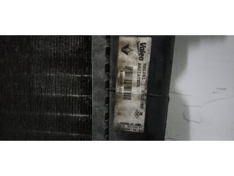 Recambio de radiador agua para renault scenic ii dynamique referencia OEM IAM   