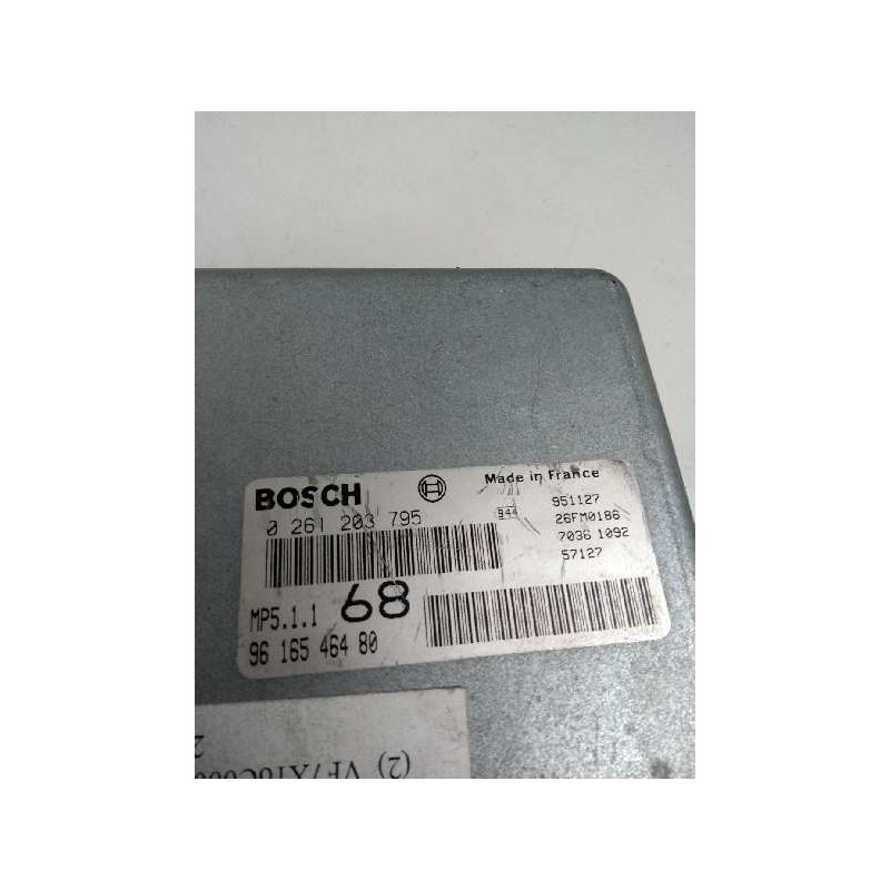 Recambio de centralita motor uce para citroen xantia berlina 1.8 16v cat (lfy / xu7jp4) referencia OEM IAM 0261203795 9616546480 Recambio de centralita motor uce para citroen xantia berlina 1.8 16v cat (lfy / xu7jp4) referencia OEM IAM 0261203795 9616546480
