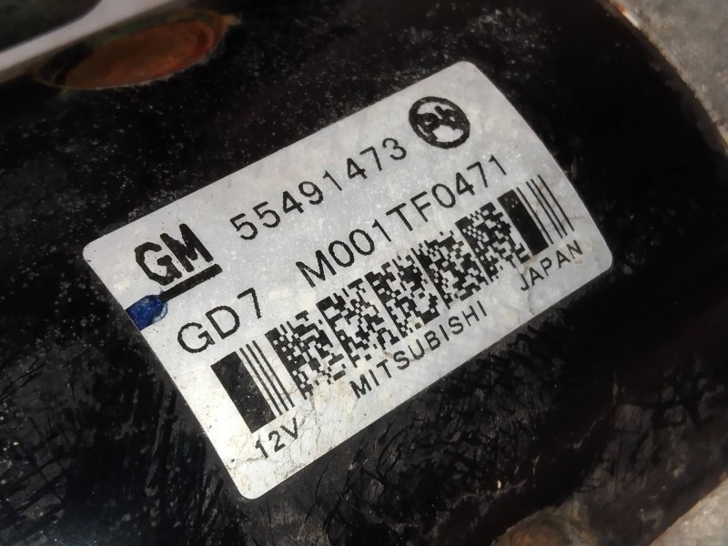 Recambio de motor arranque para opel astra k lim. 5türig 1.6 cdti dpf referencia OEM IAM M001TF0471 55491473 