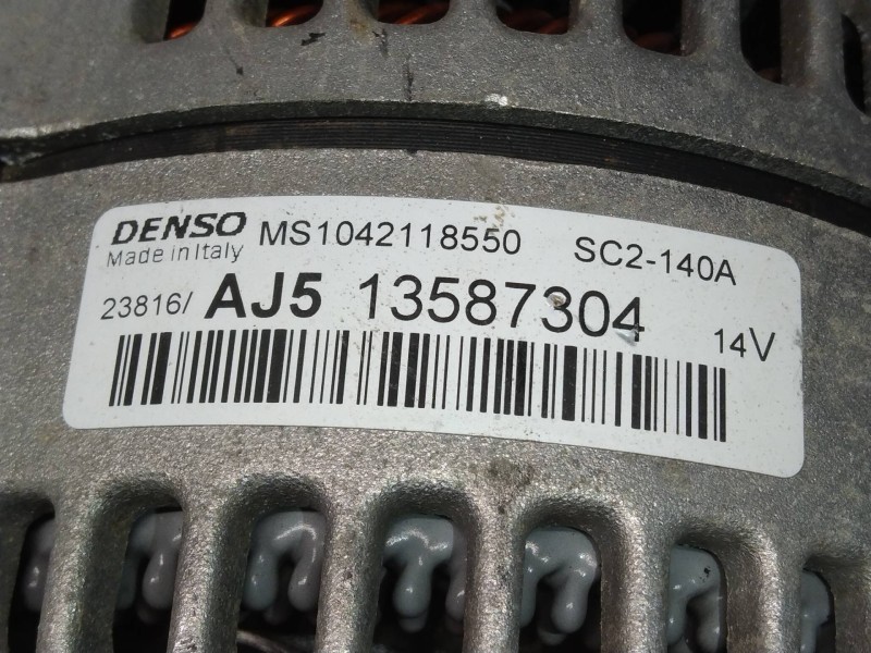 Recambio de alternador para opel astra k lim. 5türig 1.6 cdti dpf referencia OEM IAM MS1042118550 13587304 