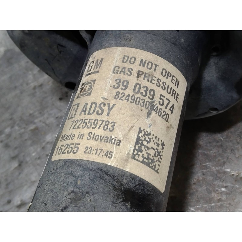 Recambio de amortiguador delantero derecho para opel astra k lim. 5türig 1.6 cdti dpf referencia OEM IAM 39039574 824903014620 