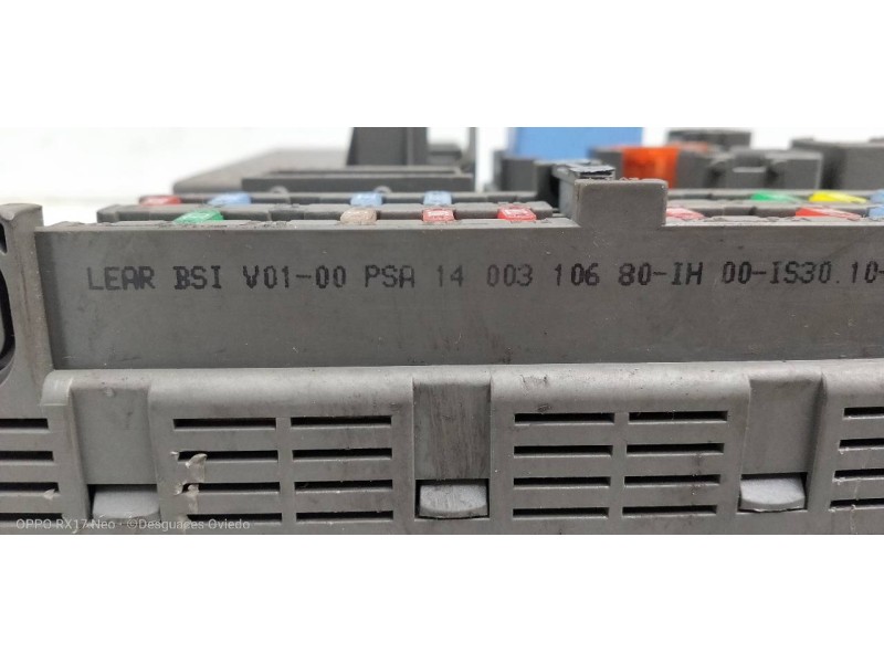 Recambio de caja reles / fusibles para peugeot 807 st referencia OEM IAM BSIV0100 1400310680 