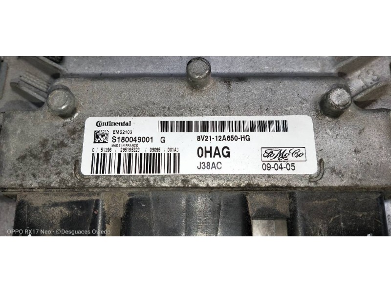 Recambio de centralita motor uce para ford fiesta (cb1) sport referencia OEM IAM 8V2112A650HG S180049001G 