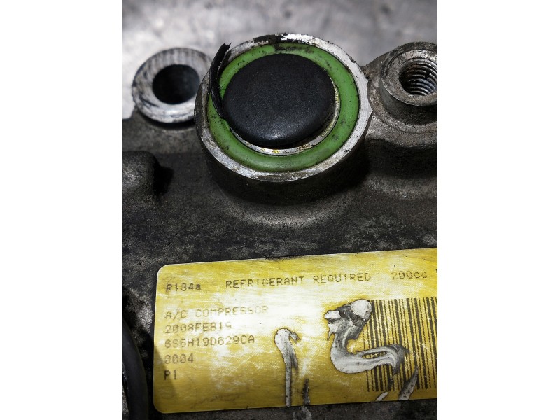 Recambio de compresor aire acondicionado para ford fiesta (cbk) fun referencia OEM IAM 6S6H19D629CA 2008FEB19 