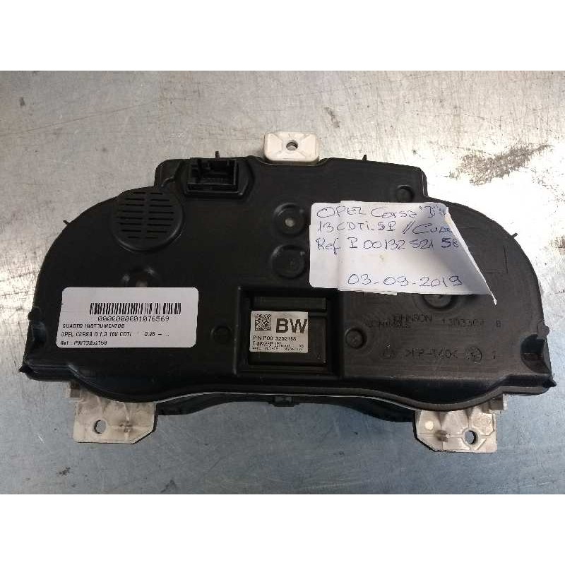 Recambio de cuadro instrumentos para opel corsa d 1.3 16v cdti referencia OEM IAM P0013252158 BW 
