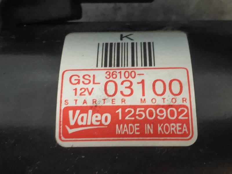 Recambio de motor arranque para kia rio basic referencia OEM IAM 1250902 3610003100 
