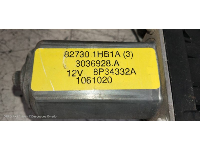 Recambio de elevalunas delantero derecho para nissan note acenta referencia OEM IAM 807003BB0A 827301HB1A 5P