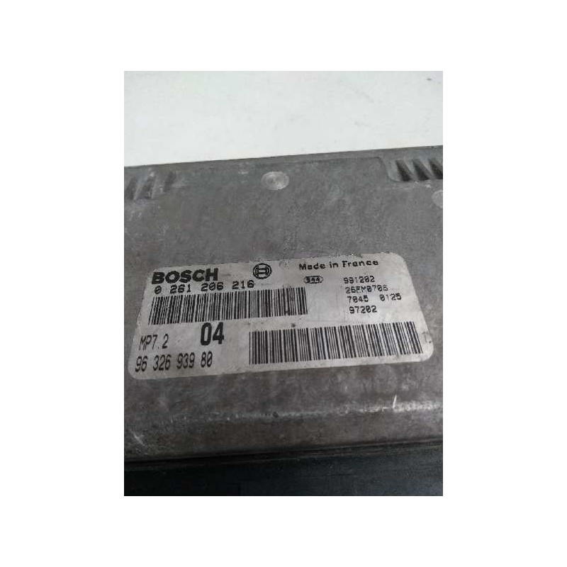 Recambio de centralita motor uce para citroen xsara picasso 1.6 básico referencia OEM IAM 0261206216 9632693980 04