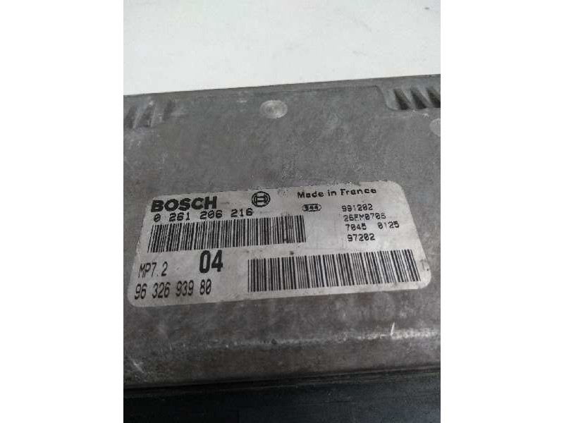 Recambio de centralita motor uce para citroen xsara picasso 1.6 básico referencia OEM IAM 0261206216 9632693980 04