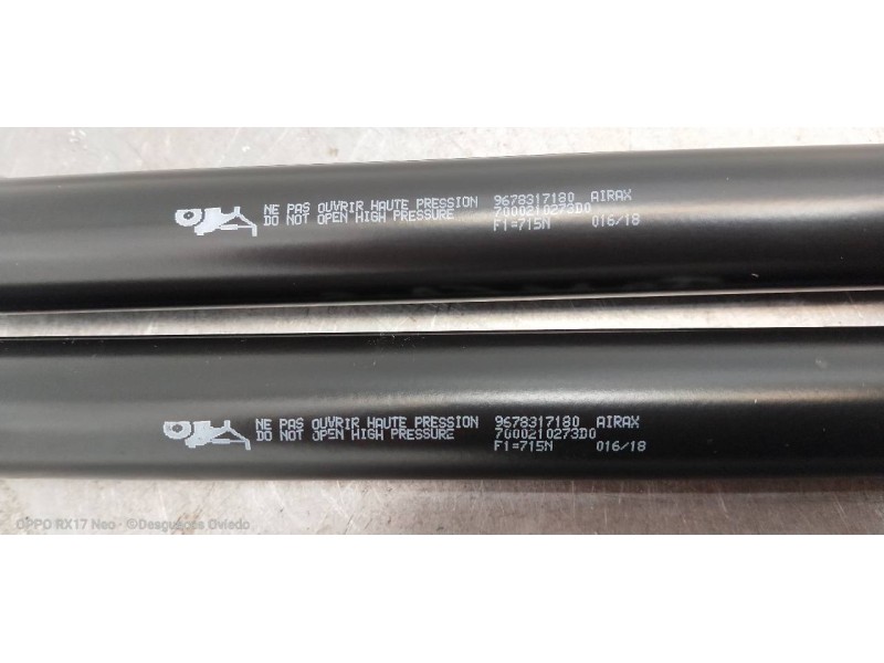 Recambio de amortiguadores maletero / porton para peugeot 2008 (p1) 1.5 blue-hdi fap referencia OEM IAM 9678317180  