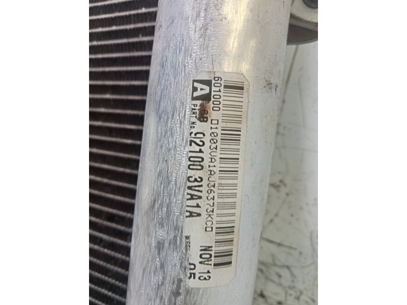 Recambio de condensador / radiador aire acondicionado para nissan note acenta referencia OEM IAM 92003VA1A  