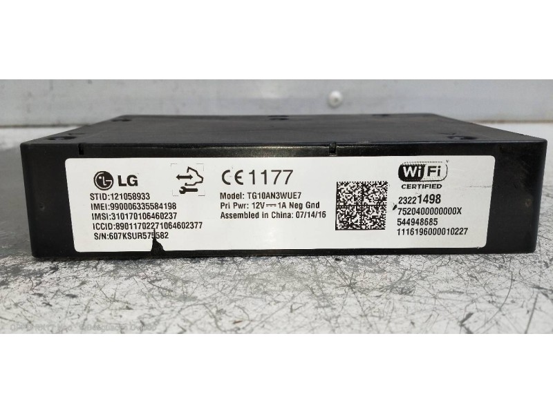 Recambio de modulo electronico para opel astra k lim. 5türig 1.6 cdti dpf referencia OEM IAM 23221498 544948685 