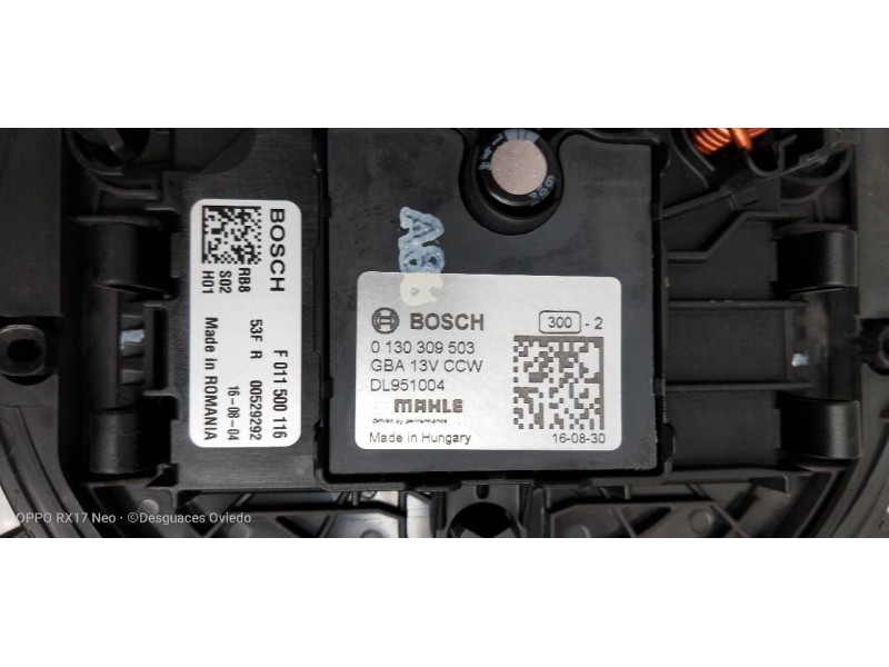 Recambio de motor calefaccion para opel astra k lim. 5türig 1.6 cdti dpf referencia OEM IAM 0130309503 F011500116 