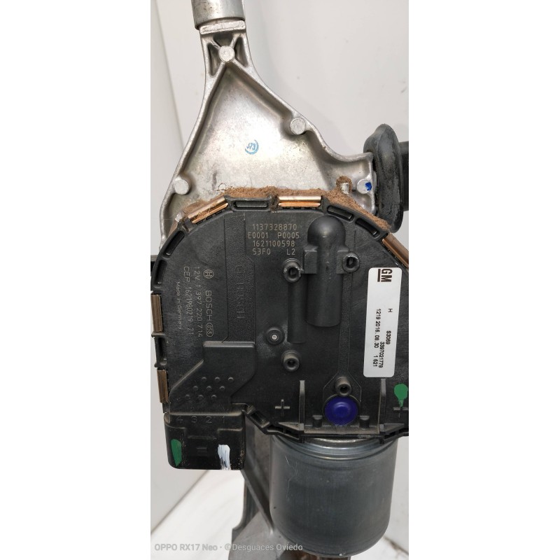 Recambio de motor limpia delantero para opel astra k lim. 5türig 1.6 cdti dpf referencia OEM IAM   