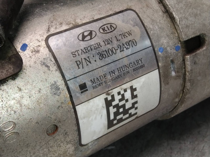 Recambio de motor arranque para kia cee´d drive referencia OEM IAM 361002A970  