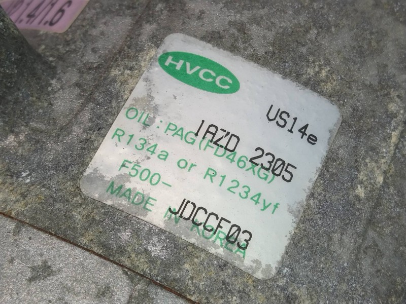 Recambio de compresor aire acondicionado para kia cee´d drive referencia OEM IAM F500JDCCF03  