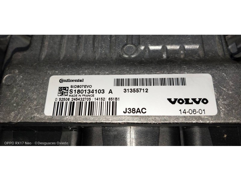 Recambio de centralita motor uce para volvo v40 basis referencia OEM IAM   