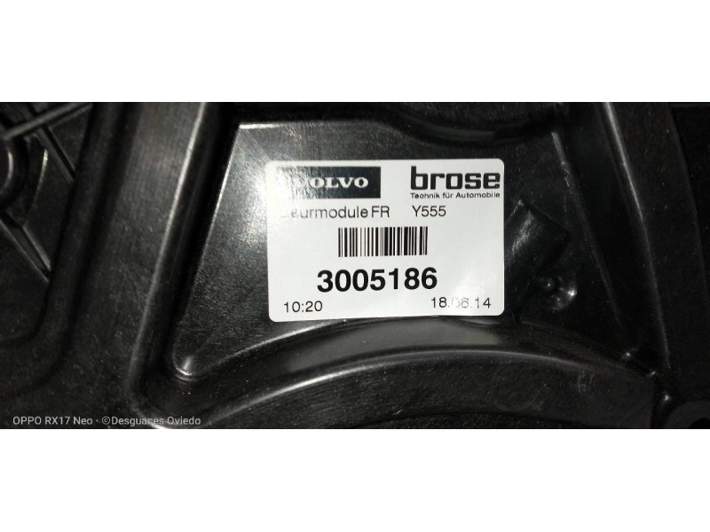 Recambio de elevalunas delantero derecho para volvo v40 basis referencia OEM IAM 3005186 31276216 