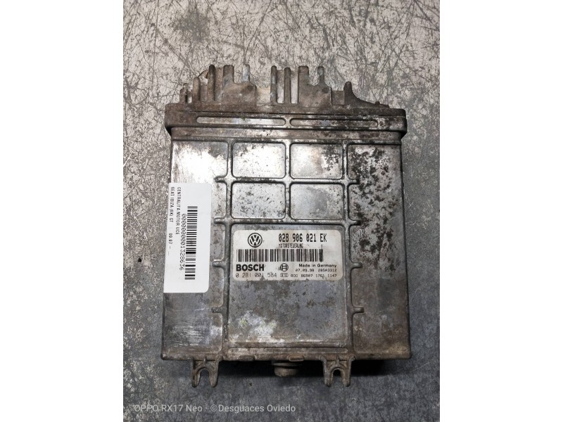 Recambio de centralita motor uce para seat ibiza (6k) gt referencia OEM IAM 0281001584 028906021EK 