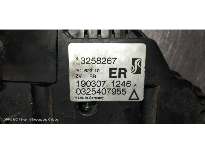 Recambio de motor cierre centralizado trasero derecho para opel corsa d 1.3 16v cdti cat (z 13 dth / l4i) referencia OEM IAM 325