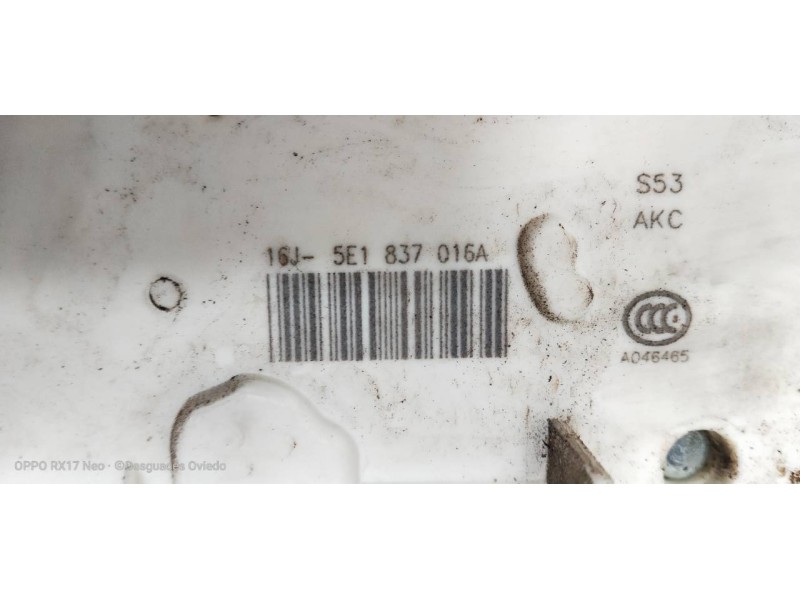 Recambio de motor cierre centralizado delantero derecho para skoda octavia combi (5e5) ambition referencia OEM IAM 5E1837016  