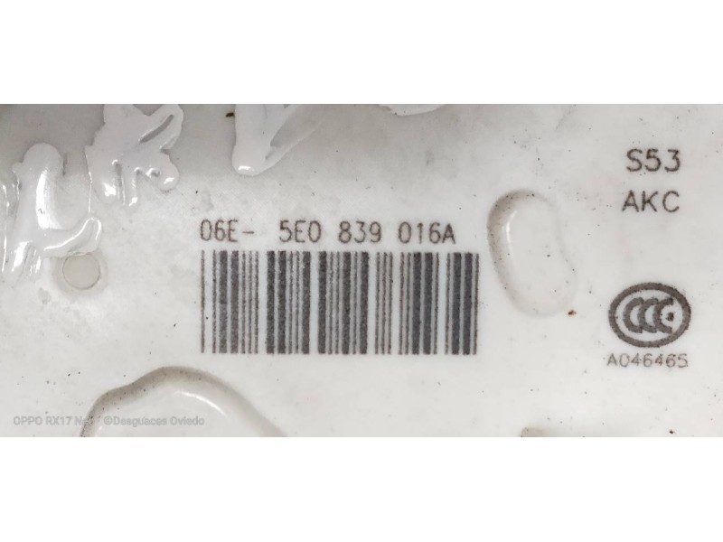 Recambio de motor cierre centralizado trasero derecho para skoda octavia combi (5e5) ambition referencia OEM IAM 5E0839016A  