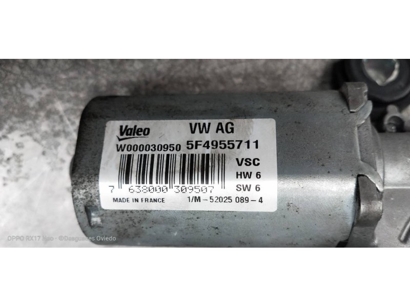 Recambio de motor limpia trasero para skoda octavia combi (5e5) ambition referencia OEM IAM 5F4955711 W000030950 