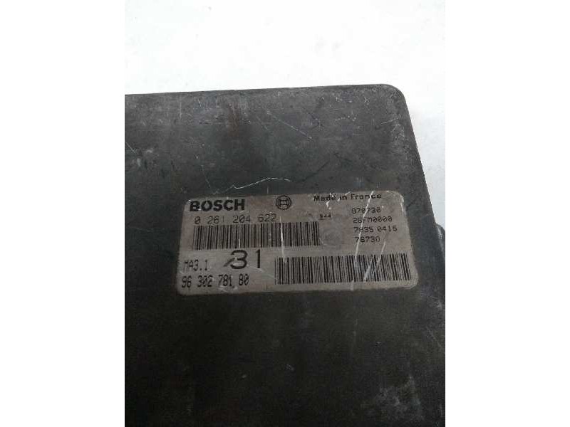 Recambio de centralita motor uce para citroen saxo 1.1 referencia OEM IAM 0261204622 9630278180 31 Recambio de centralita motor uce para citroen saxo 1.1 referencia OEM IAM 0261204622 9630278180 31