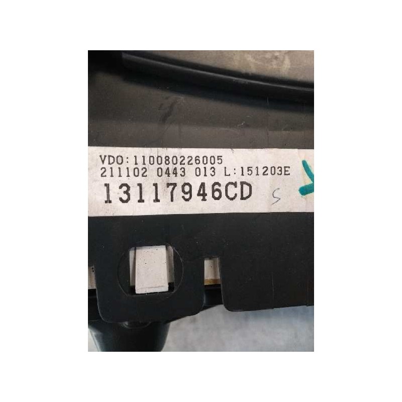 Recambio de cuadro instrumentos para opel corsa c 1.2 16v cat (z 12 xe / lw4) referencia OEM IAM 110080226005 13117946CD 