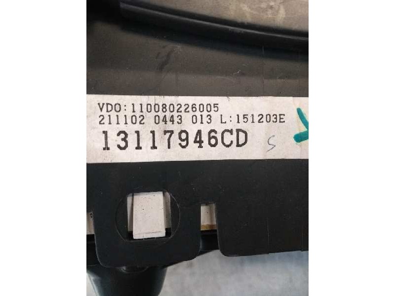 Recambio de cuadro instrumentos para opel corsa c 1.2 16v cat (z 12 xe / lw4) referencia OEM IAM 110080226005 13117946CD 