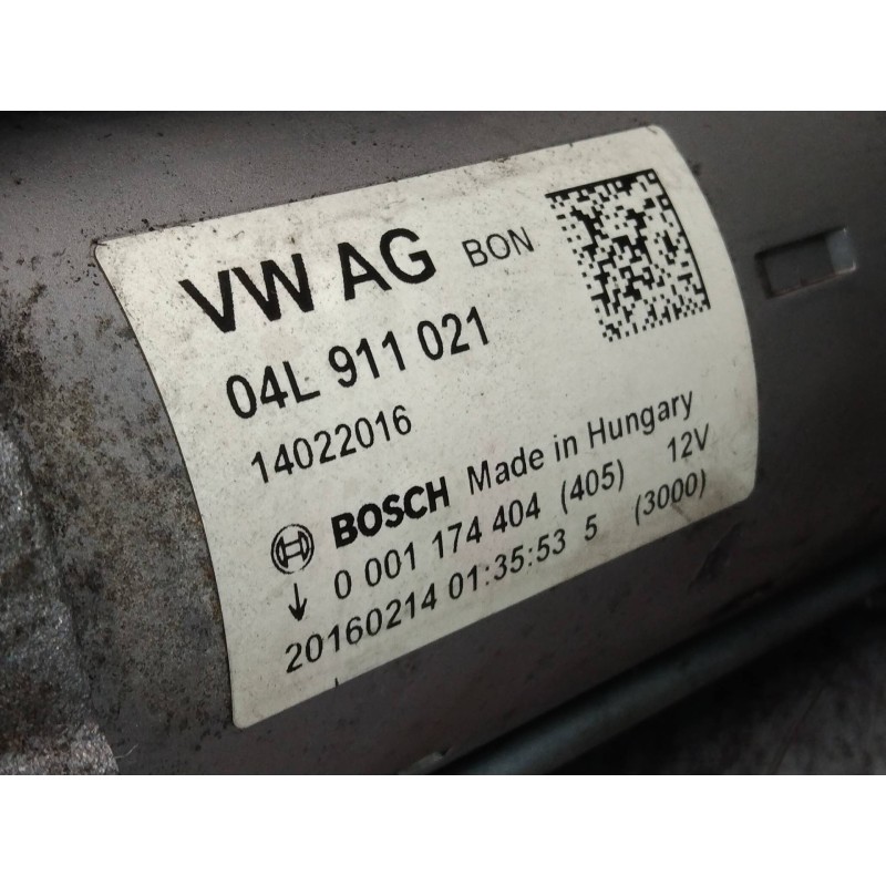 Recambio de motor arranque para audi a5 sportback (8t) 2.0 tdi (140kw) referencia OEM IAM 0001174404 04L911021 