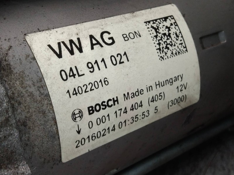 Recambio de motor arranque para audi a5 sportback (8t) 2.0 tdi (140kw) referencia OEM IAM 0001174404 04L911021 