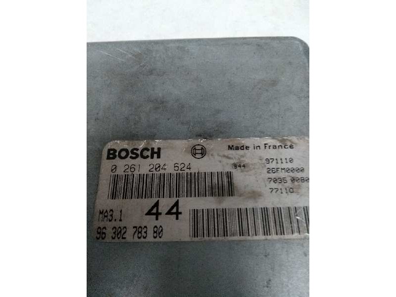 Recambio de centralita motor uce para citroen berlingo referencia OEM IAM 0261204624 9630278380 44