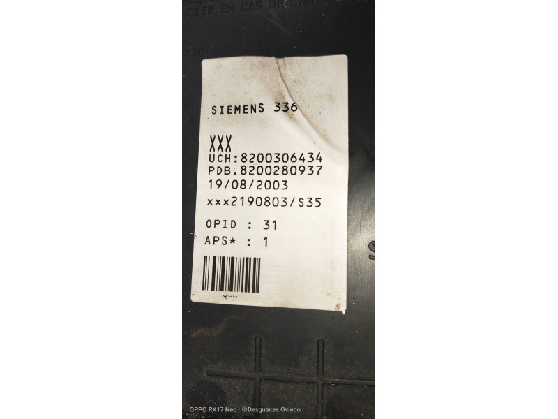 Recambio de modulo electronico para renault megane ii berlina 5p authentique referencia OEM IAM 8200306434 8200280937 