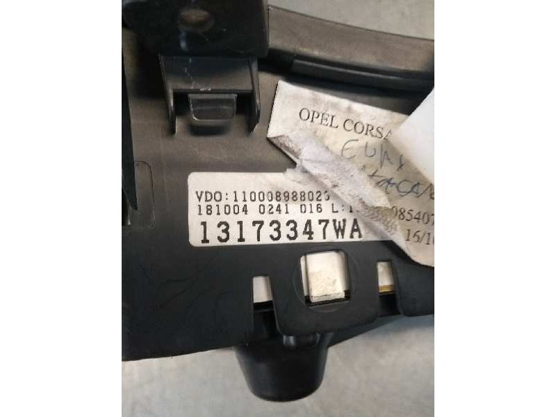 Recambio de cuadro instrumentos para opel corsa c 1.3 16v cdti cat (z 13 dt / ln9) referencia OEM IAM 110008988025 13173347WA 